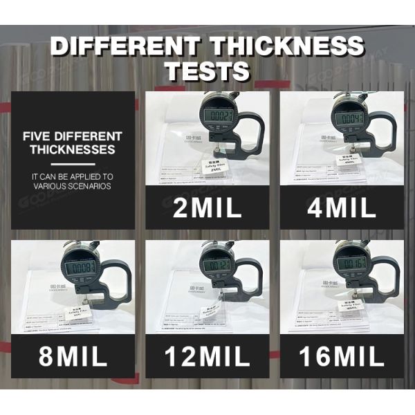 4mil UV99% Shatterproof Security Window Film for Glass Protection