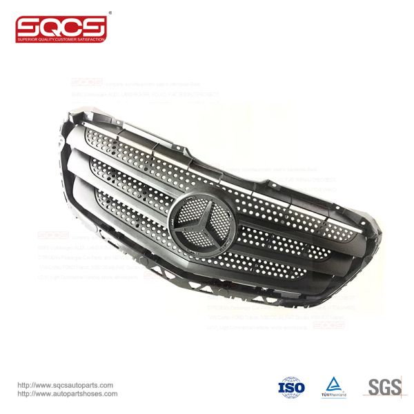 2012-2019 Mercedes Benz Sprinter Series 3 ABS Front Gloss Black Car Grill Single Line LED Design OE 9068800785 and Sleek