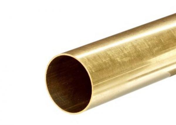 Cheap C2680 Copper Alloy Thin Brass Tubing 0.5mm - 50mm Thickness For Air Condition for sale