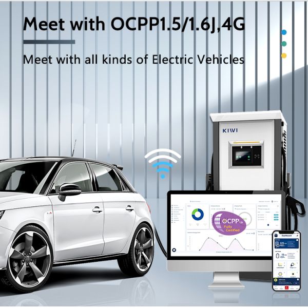 DC 200V-1000V Output Voltage KIWI 60kW CCS CHAdeMO Electric Car Charger for Charging