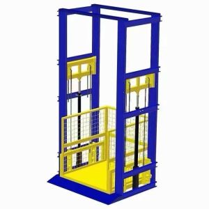 Wall Mounted Industrial Freight Elevator 9m Hydraulic Goods Lift