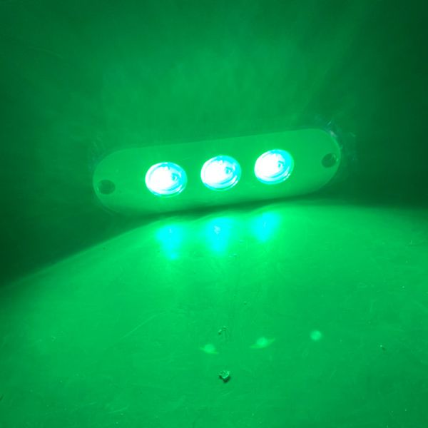 Cheap 12V 45W Underwater Saltwater Fishing Lights Green Emitting for sale