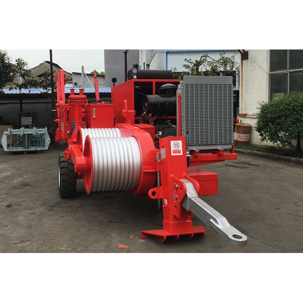 180kN Transmission Line Stringing Equipment Hydraulic Puller 2.5 Km/H