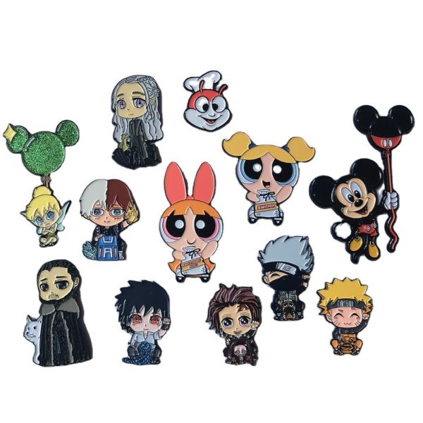 Custom Hard Enamel Lapel Pins with Gold Silver Copper Plating