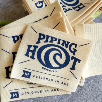 Mid Fold Sew In Custom Printed Fabric Labels Main Printed Sewing Labels For Clothing Garment