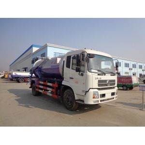 Quality 12CBM Vacuum Sewage Suction Truck Dongfeng 6 wheel 12tons sewage vacuum truck wholesale