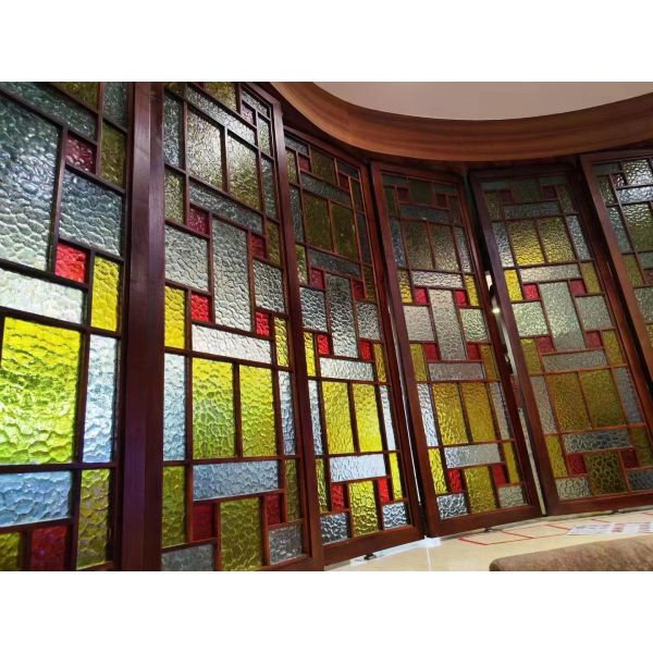 5MM Tempered Fluted Pattern Glass Ultra Low Iron Tempered Figured Ripple Pattern Glass