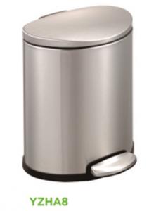Quality Sustainable Stainless Steel Trash Can Induction Type Recycling Pedal Bin wholesale
