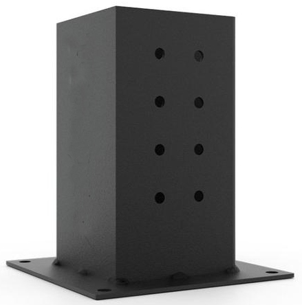 3 Arm Pergola Corner Bracket Carbon Steel Powder Coated Heavy-duty 14-gauge/12 Gauge