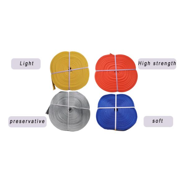 Flat Pattern Polyester Flat Webbing Sling Roll Webbing Straps EN1492-1