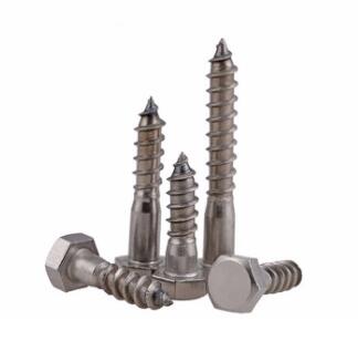 Carbon Steel Self Tapping Screws Hex Head Wood Screw Type H Cross Recess DIN571