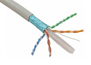 Quality CAT6 23AWG 4 Twisted Pair Bulk CAT Cable Color Coded High Speed For Data wholesale