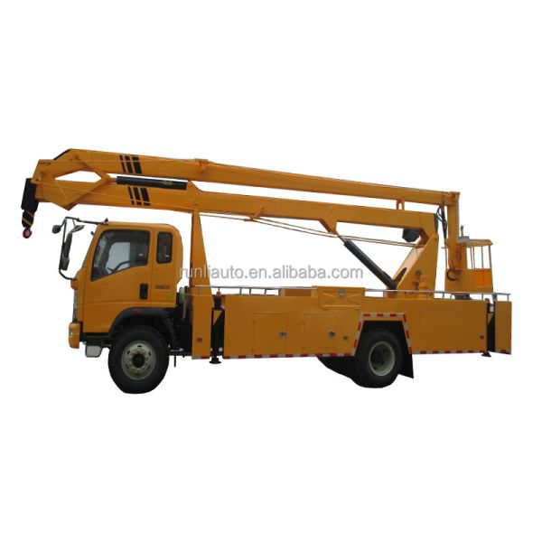 4x2 High Altitude Operation Truck Sinotruk Howo Lifting Platform Truck With Air Conditioner