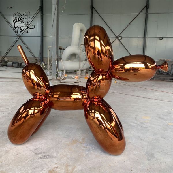 Jeff Koons Balloon Dog Sculpture Plating Stainless Steel Custom Outdoor Garden Decoration