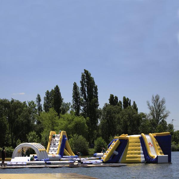 Cheap France Outdoor Inflatable Water Park Games For Adults / Inflatable Water Park Equipment for sale