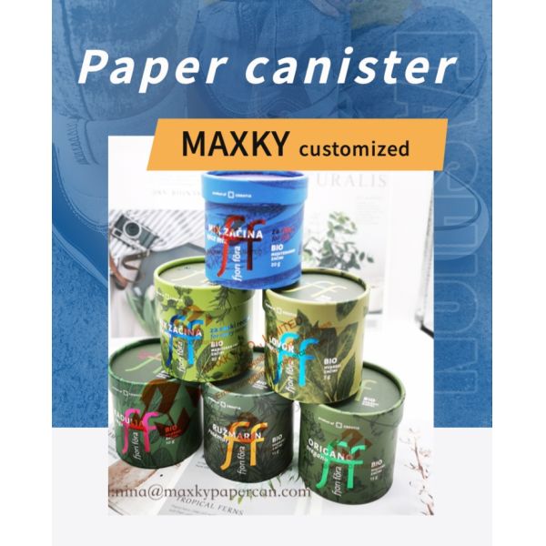 paper cylinder containers Easy Open Kraft Paper Tube Packaging Environmentally Friendly And Hygienic