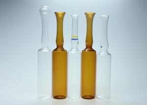 Quality Empty Glass Injectable Ampoules Transparent / Amber Color 10ml Capacity wholesale