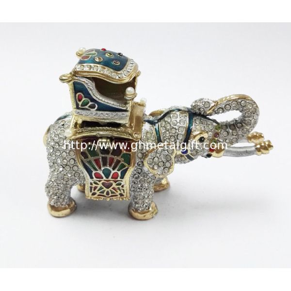 Elephant jewelry boxes rhinestone animal gift box for jewelry wedding gift