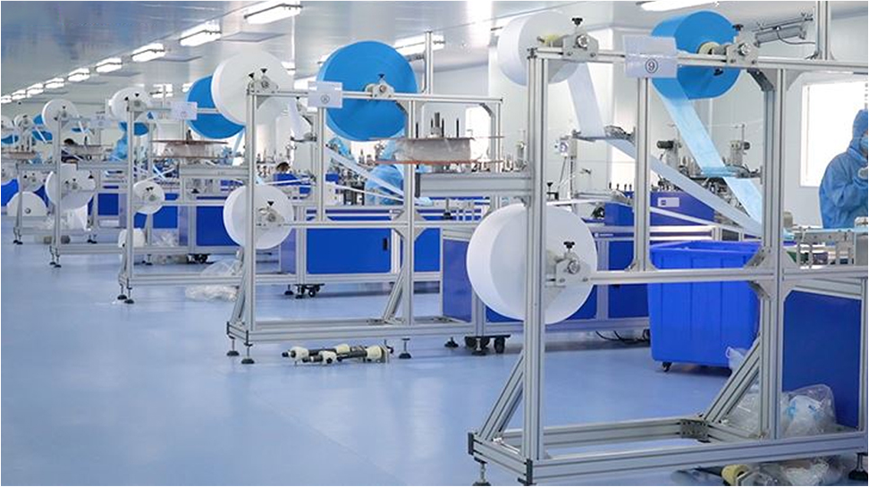 Disposable Blue Face Mask, Soft On Skin, Pack Of 3-Ply Masks Facial Cover Elastic Earloops Great For Home, Office