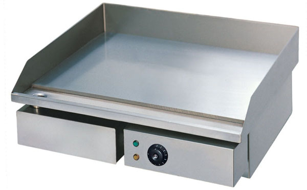 Table Top Restaurant Cooking Equipment Smooth / Ribber Stainless Steel Electric Griddle