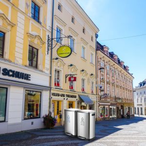 100 Liter 673mm Height Stainless Steel Outdoor Trash Can