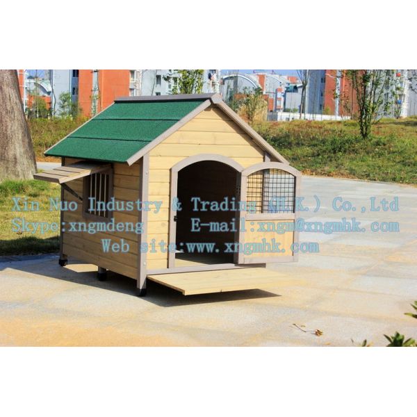 Wooden dog house, wooden kennel, wooden kennel, a waterproof wooden dog house