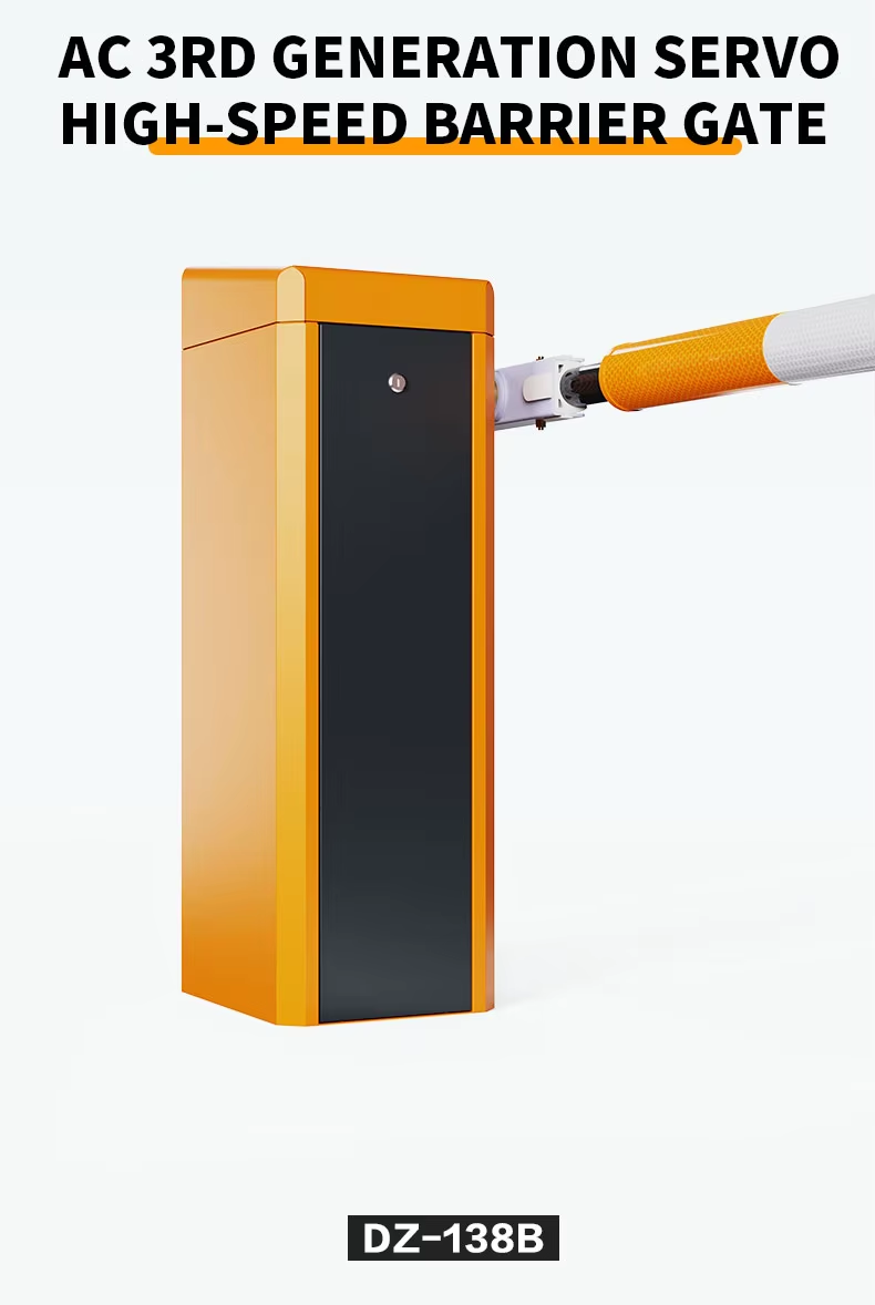 AC Servo Motor 0.2s High Speed Barrier Gate With Carbon Fiber Arm Long-Lasting