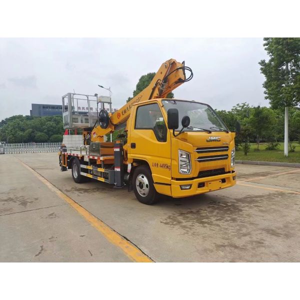 JAC Diesel Telescopic Boom Bucket Truck 22m Overhead working truck Euro 5
