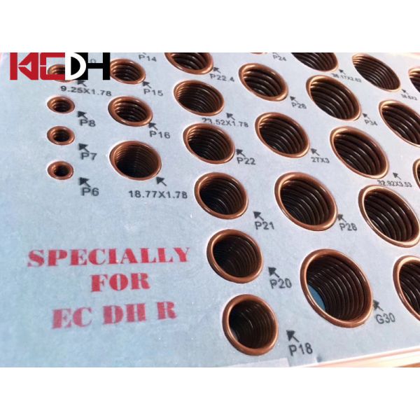 Excavator Valve Gasket Repair Box Hyundai Doosan O-ring High Temperature Rubber Sealing Ring Parts