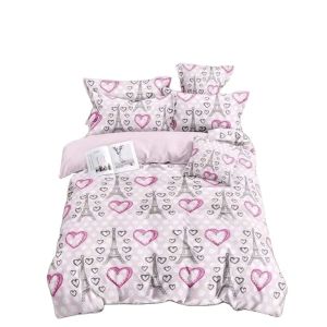 3d Game Handle Printed Home Bed Sheet Comforter Set Bedding 3 Pcs in Solid