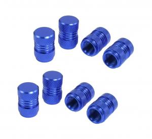 China 7 Mm Thread Car Tyre Valve Stem Caps Covers Royal Blue Easy Installation on sale