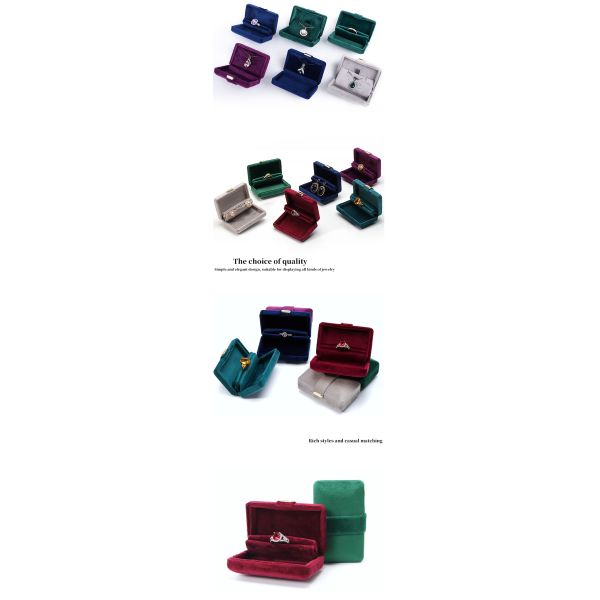 Custom Logo Metal Jewelry Packaging Box for Luxury Red Earrings Bracelet Necklace Ring