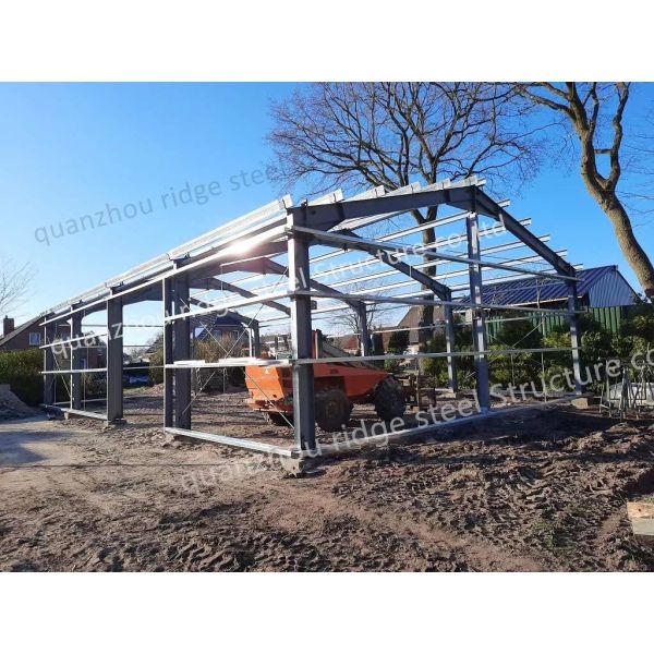 Prefabricated Steel Structure Warehouse Building Construction as Residential Model Building