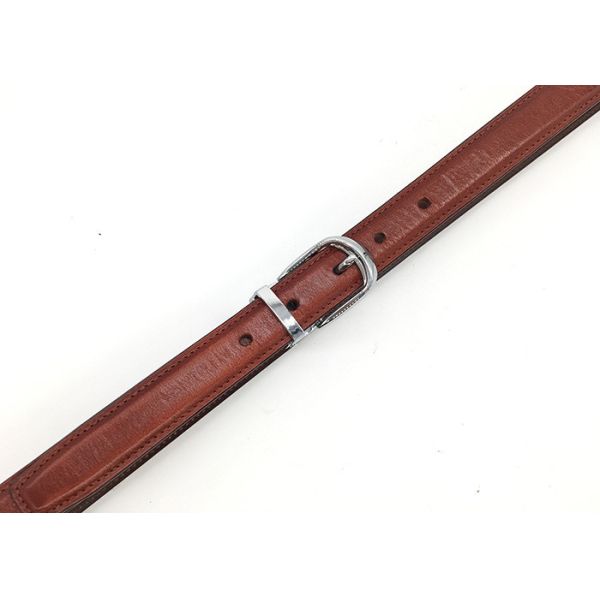 23mm Womens Genuine Leather Belt With Metal Loop Nickel Buckle Color