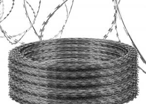 China 950mm Coil Diameter Razor Barbed Wire For Construction Galvanized on sale