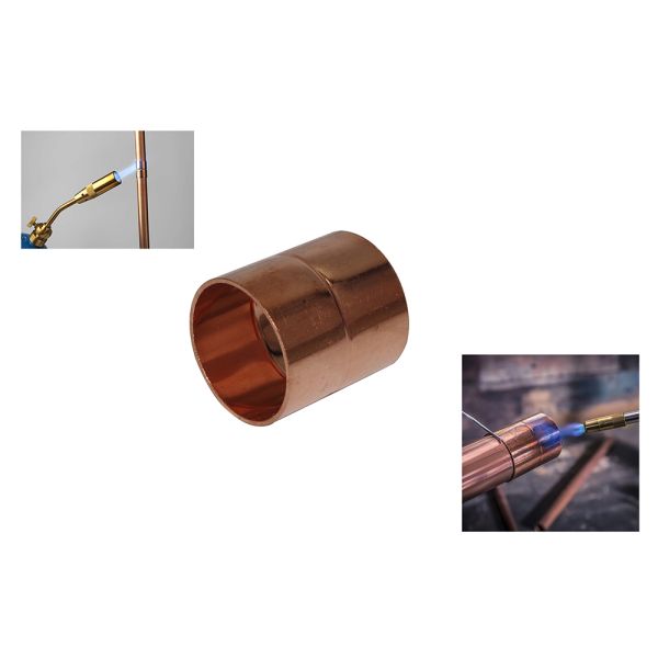 Copper Tube Coupling Refrigeration Pipe Fittings Long Service Life
