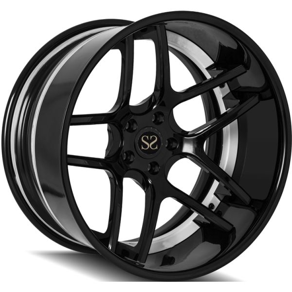 BMW X5 3 Piece Forged Wheels Car Rims 19 20 21 22 Black Barrel + Tone Color Disc