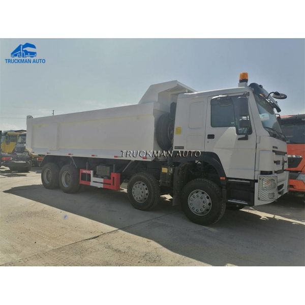 371HP 50 Tons SINOTRUK HOWO 8x4 Heavy Duty Dump Truck With U Shape Bucket
