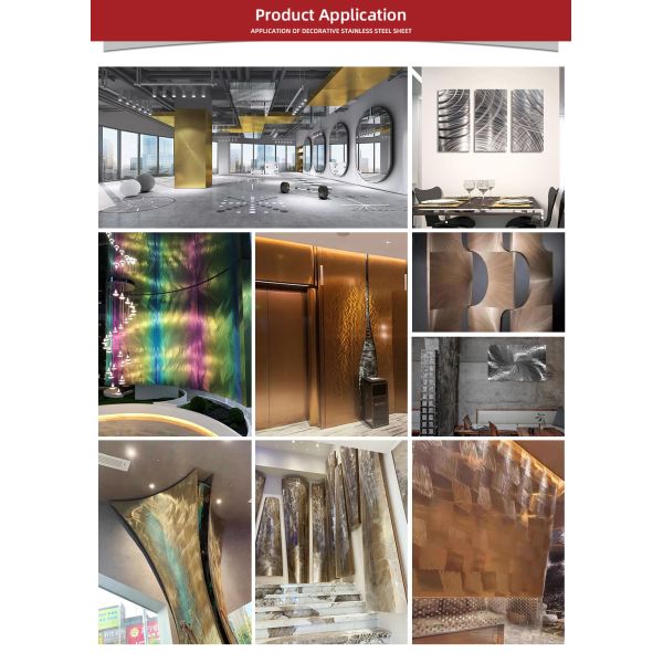 High quality ss 304 2B/BA/No.4/HL/8k fininsh Polish swirl pattern stainless steel sheet for interior decorator