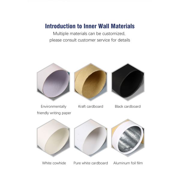 Custom printed logo high quality round cardboard cylinder gift scarf socks T-shirt towel wrapping paper tube clothing