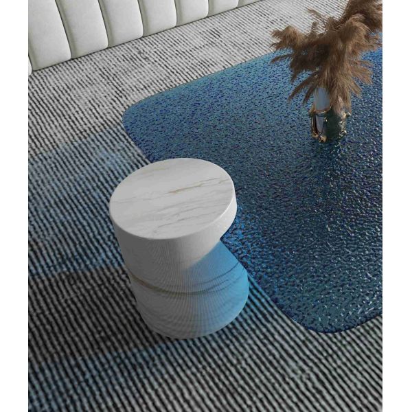 Light Luxury Marble Round Coffee Table Creative Living Room High End Designer Style