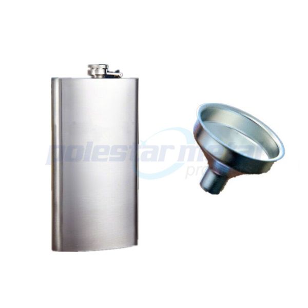Precision Custom Metal Hardware 2-1/2" Stainless Steel Flask Funnel