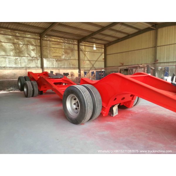 Gooseneck Lowbed Trailer Dolly for Heavy Duty Heavy Machine Lowbed Semi Trailer 80 ton 100Ton WhatsApp:8615271357675