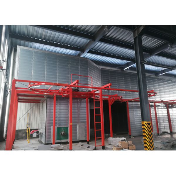 Professional Steel Substrate Automatic Powder Coating Machine With 2 Reciprocator