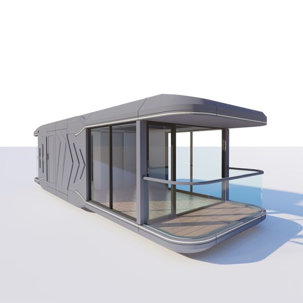 Eco Friendly Prefab Capsule House With Solar Panels Sustainable Container Capsule Hotel