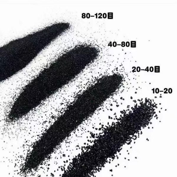 Black Copper slag black Iron-silicate black pearls sand 20/40 mesh for sandblasting medium
