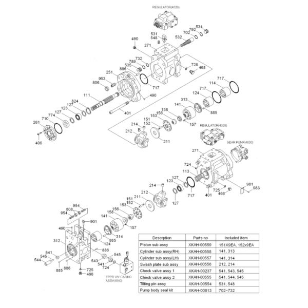 Excavator Main Pump R210LC-7 R210LC-7A R220LC-7H Hydraulic Pump 31N6-10010 31N6-10051 31N6-10080 For Hyundai