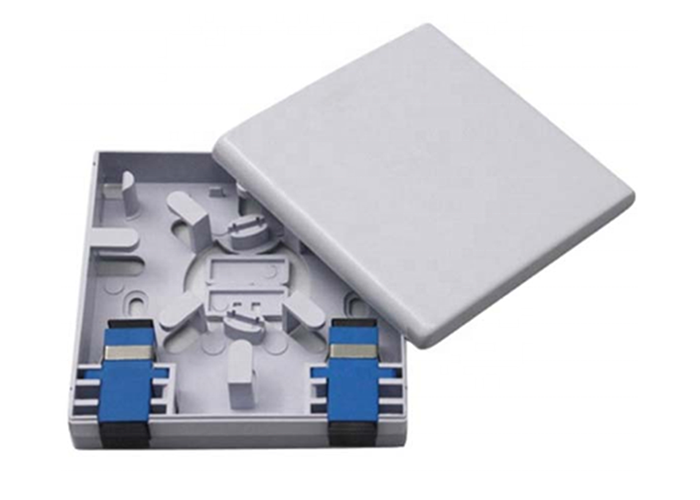 White GPON Indoor 86mm length Fiber Optic Distribution Box