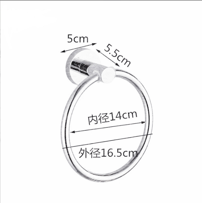 Modern Design Six-Piece Hotel Chrome Modern Bathroom Accessories Set