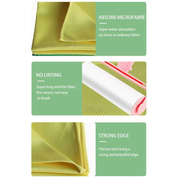 Absorbable Windshield Microfiber Cleaning Cloth Window Cleaner